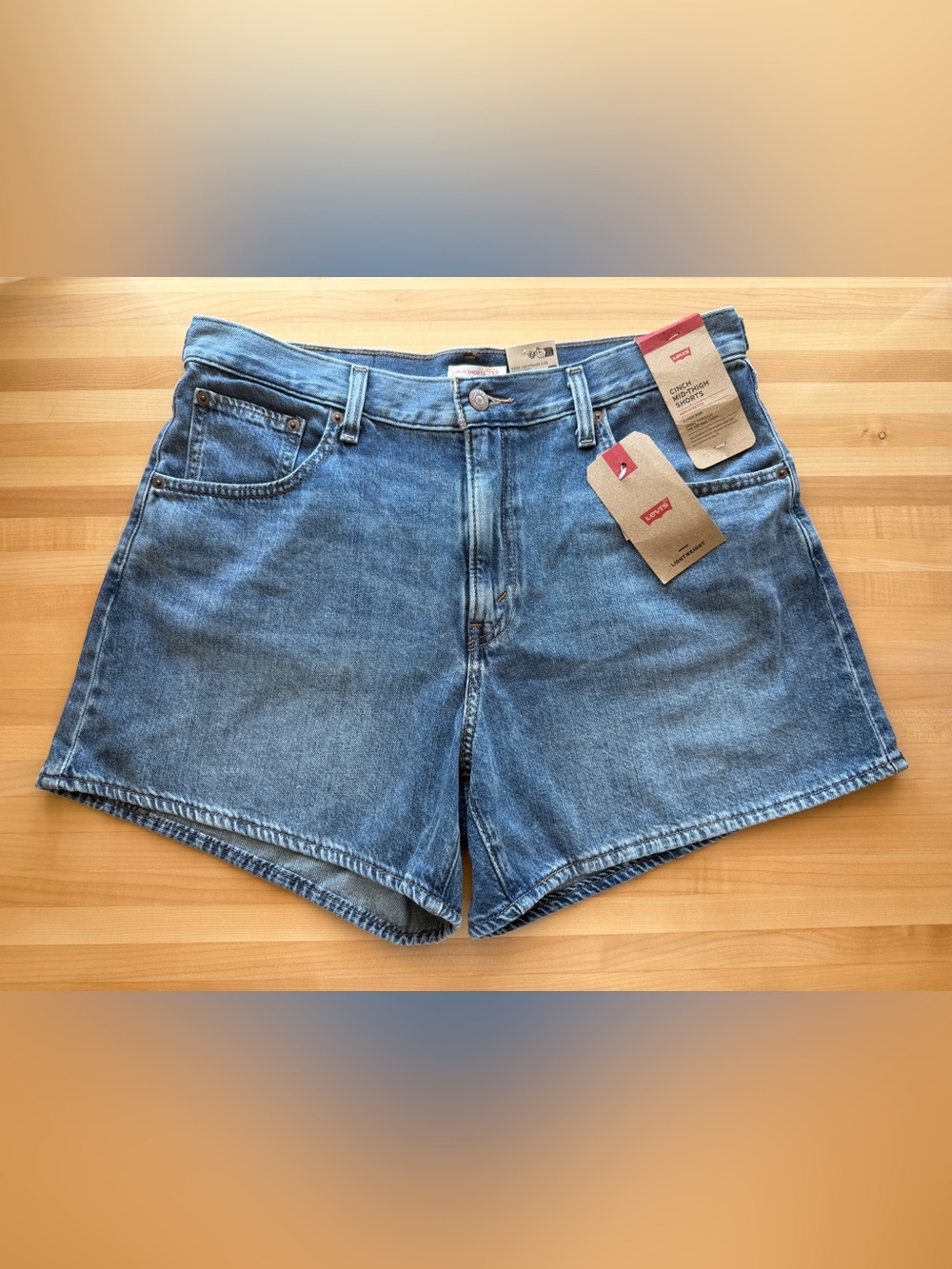 Levi's Light Blue Denim Jean Shorts